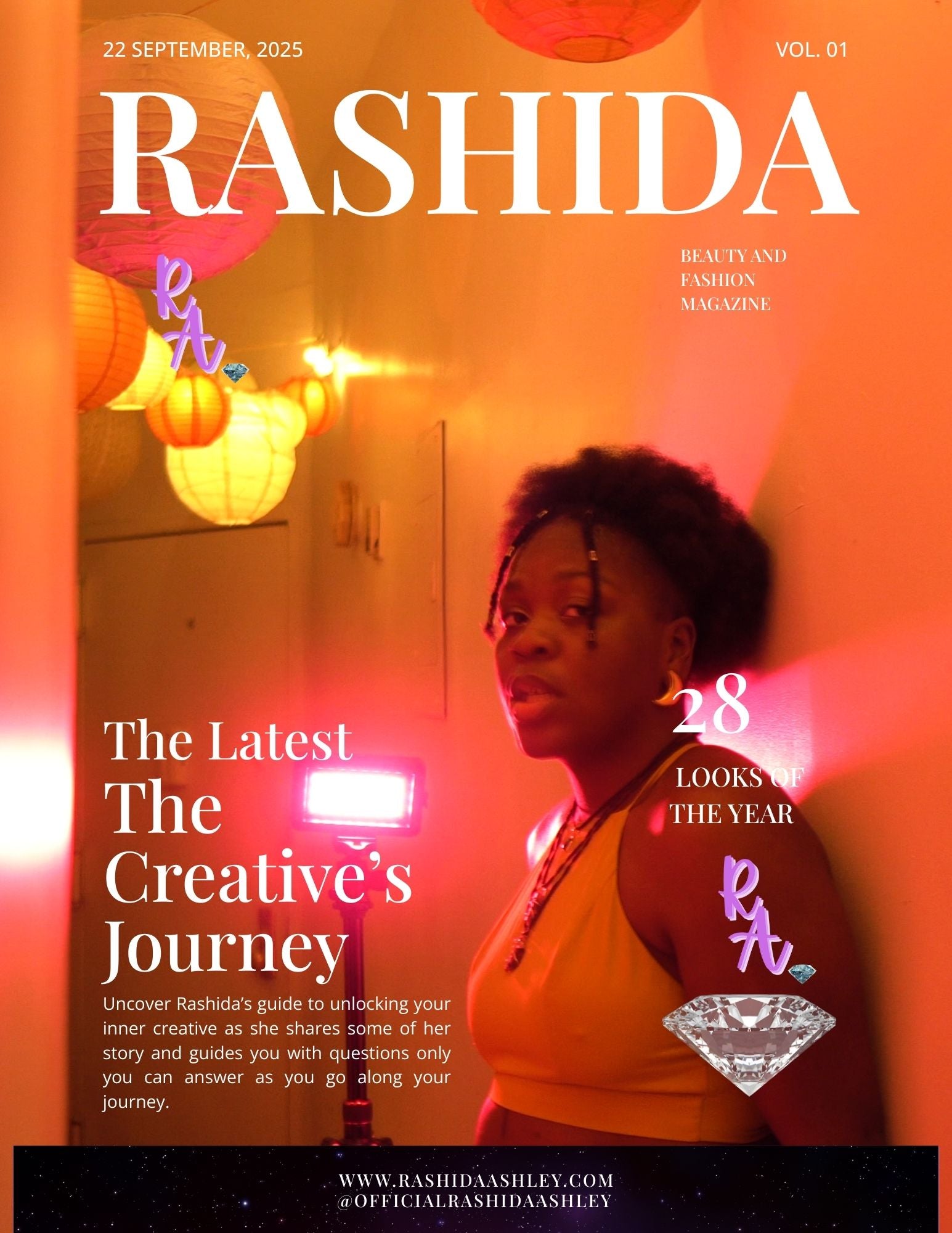 RASHIDA Magazine – Vol. 01: The Creative’s Journey (Fashion, Beauty & Self-Discovery)